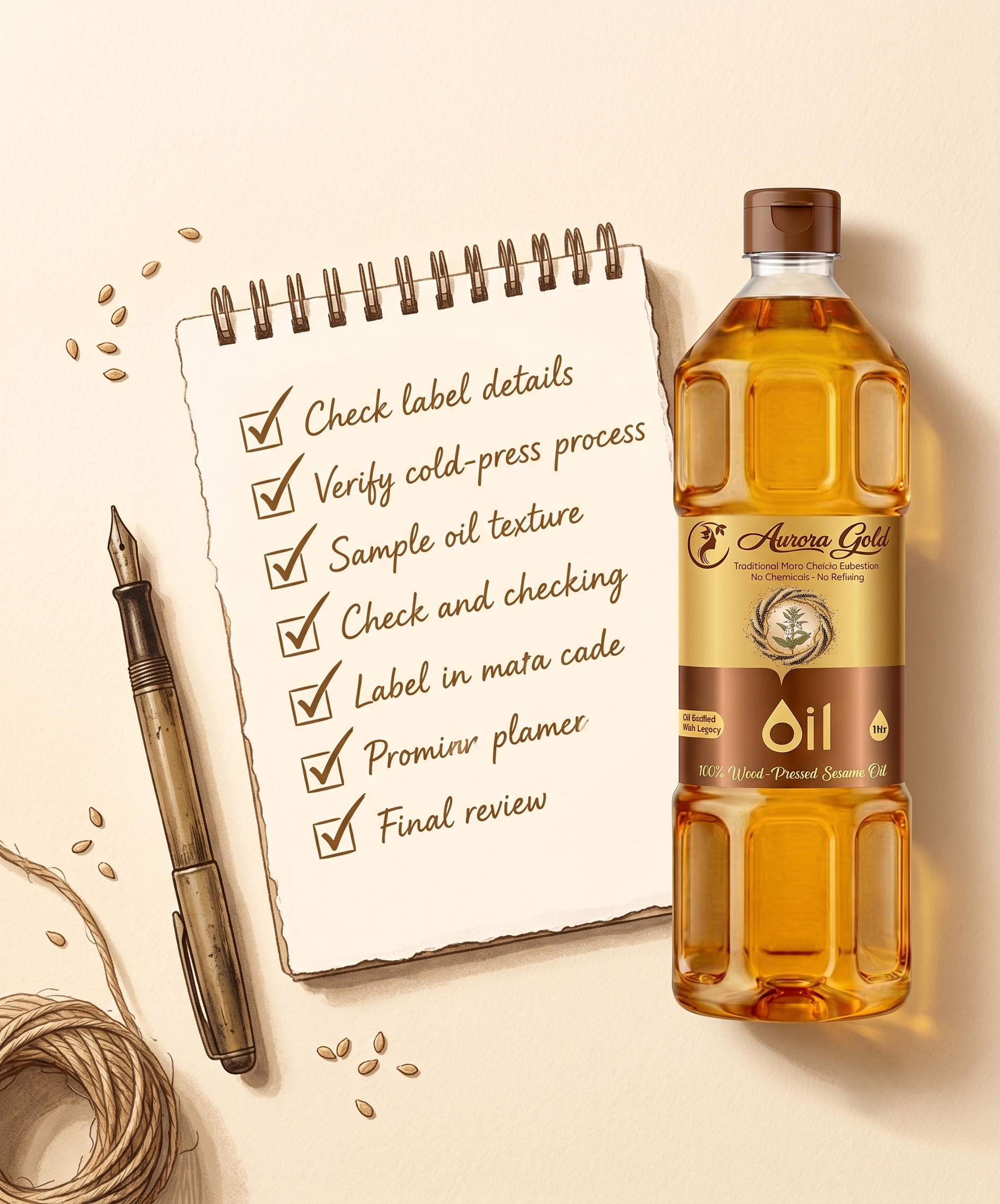Checklist for reviewing an oil product before buying